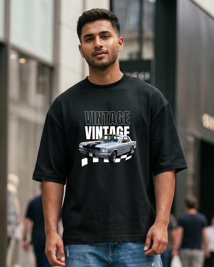 Vintage Racing Unisex Oversized Classic T-Shirt