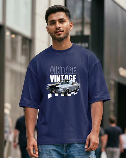 Vintage Racing Unisex Oversized Classic T-Shirt