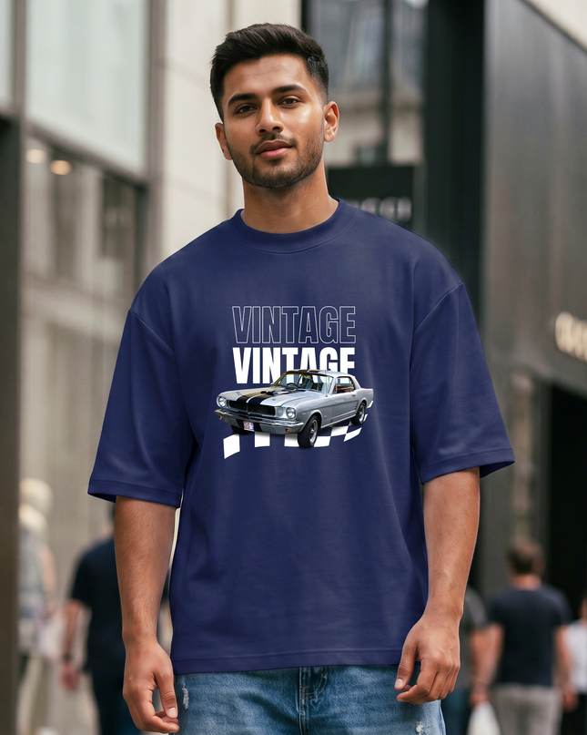Vintage Racing Unisex Oversized Classic T-Shirt