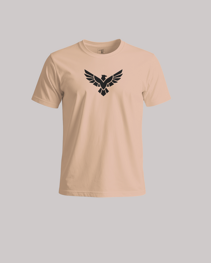 Minimal Eagle Emblem Graphic Unisex Classic Crew T-Shirt
