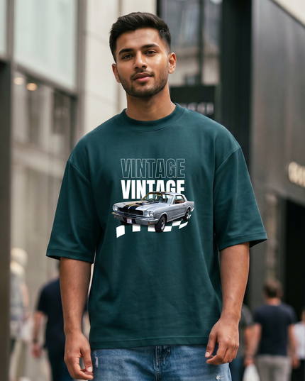 Vintage Racing Unisex Oversized Classic T-Shirt