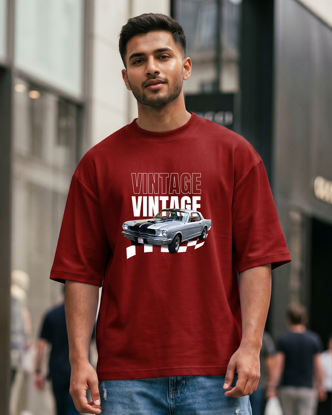 Vintage Racing Unisex Oversized Classic T-Shirt
