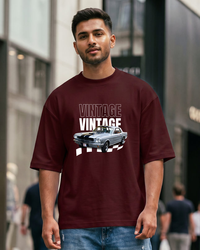 Vintage Racing Unisex Oversized Classic T-Shirt