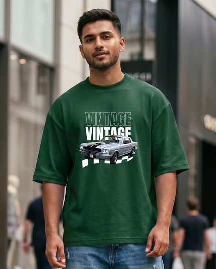 Vintage Racing Unisex Oversized Classic T-Shirt