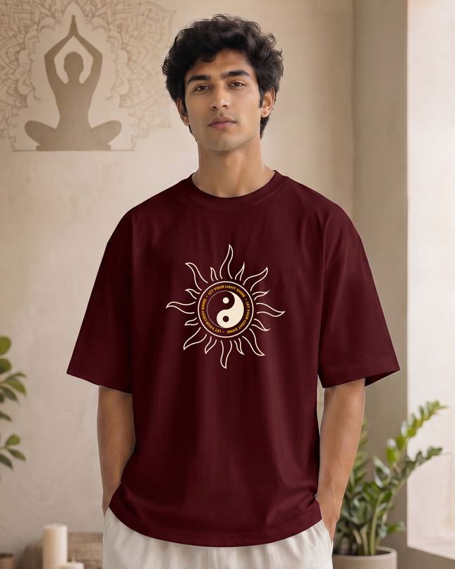 The Traditional Tribal Sun Unisex Oversized Classic T-Shirt