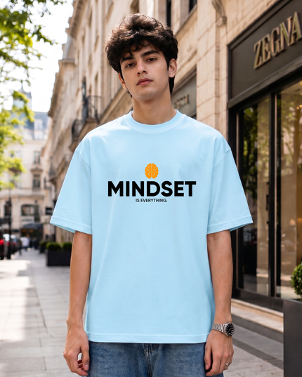 Mindset Is Everything Motivation Graphic Oversized Classic T-Shirt