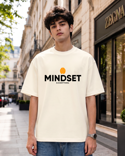 Mindset Is Everything Motivation Graphic Oversized Classic T-Shirt