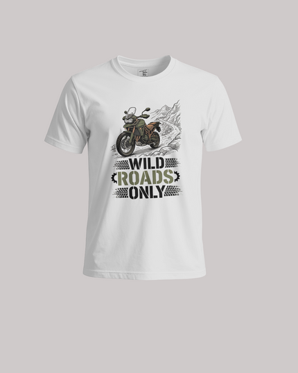 Wild Roads Only Adventure Rider Unisex Classic Crew T-Shirt