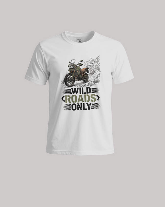 Wild Roads Only Adventure Rider Unisex Classic Crew T-Shirt