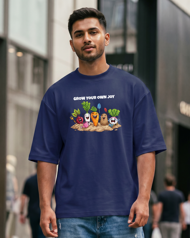 Grow Your Own Joy Graphic Unisex Oversized Classic T-Shirt