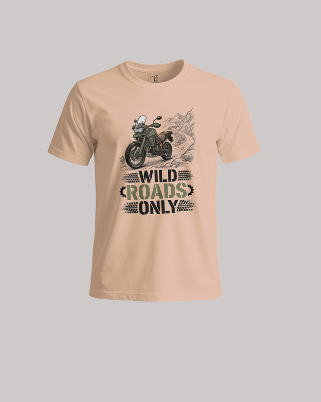 Wild Roads Only Adventure Rider Unisex Classic Crew T-Shirt