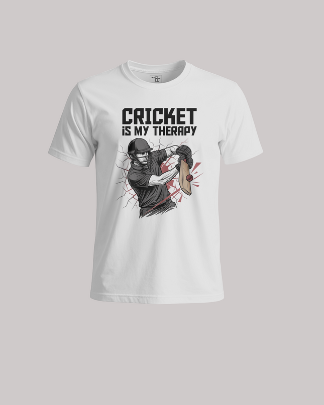 Cricket Is My Therapy Graphic Sports - Unisex Classic Crew T-Shirt