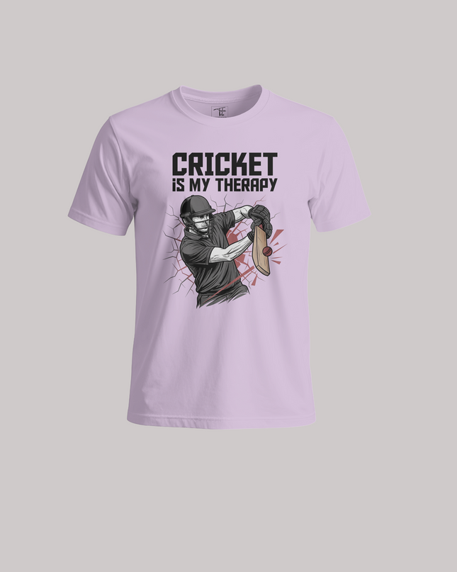 Cricket Is My Therapy Graphic Sports - Unisex Classic Crew T-Shirt