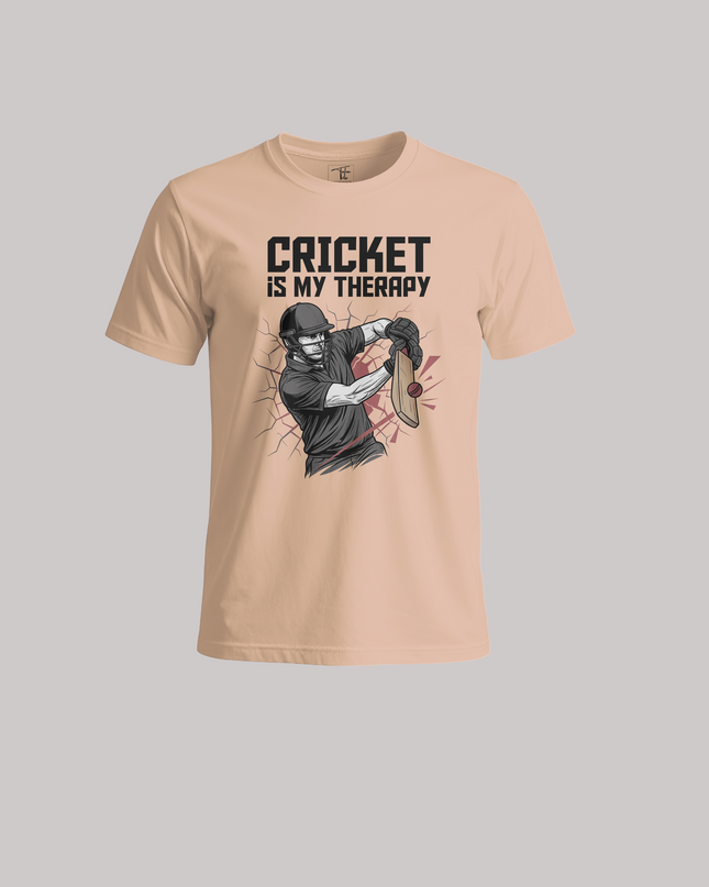 Cricket Is My Therapy Graphic Sports - Unisex Classic Crew T-Shirt