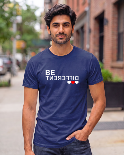 Be Different Stylish Men's Classic Crew T-Shirt