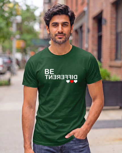 Be Different Stylish Men's Classic Crew T-Shirt