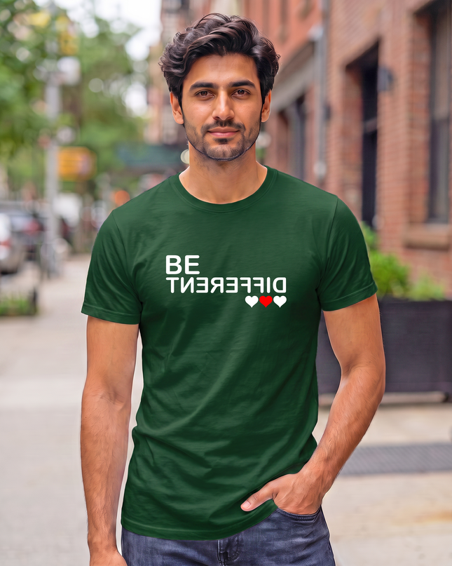 Be Different Stylish Men's Classic Crew T-Shirt