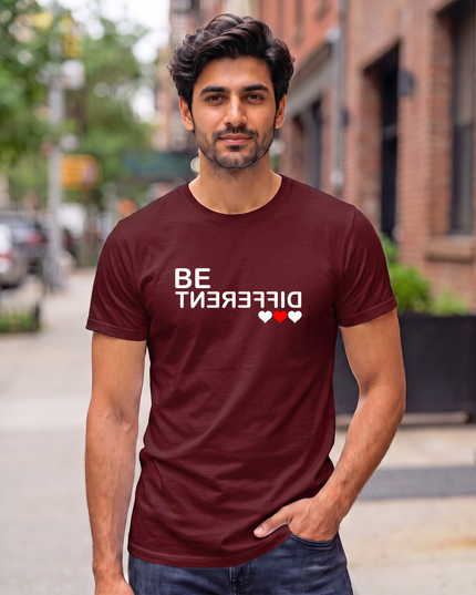Be Different Stylish Men's Classic Crew T-Shirt