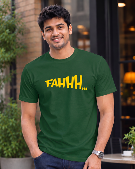 FAHHH Statement Graphic Classic Crew T-Shirt