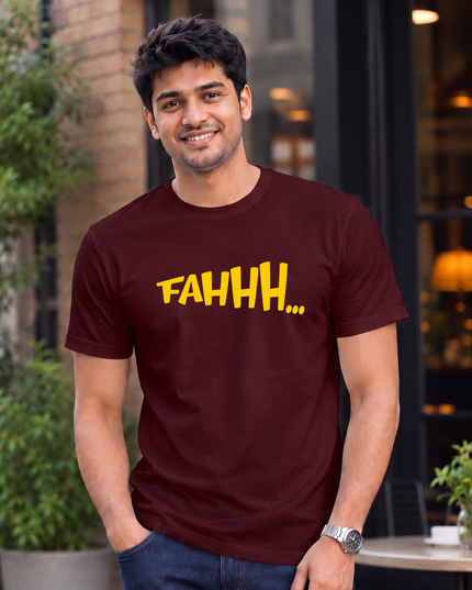 FAHHH Statement Graphic Classic Crew T-Shirt