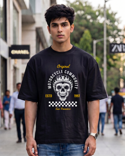 Motorcycle Community Unisex Oversized Classic T-Shirt