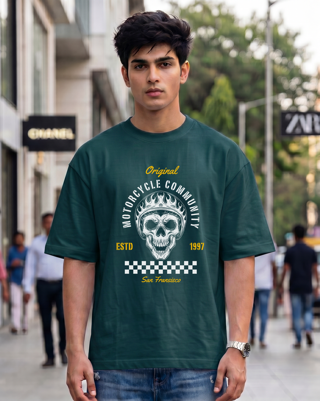 Motorcycle Community Unisex Oversized Classic T-Shirt