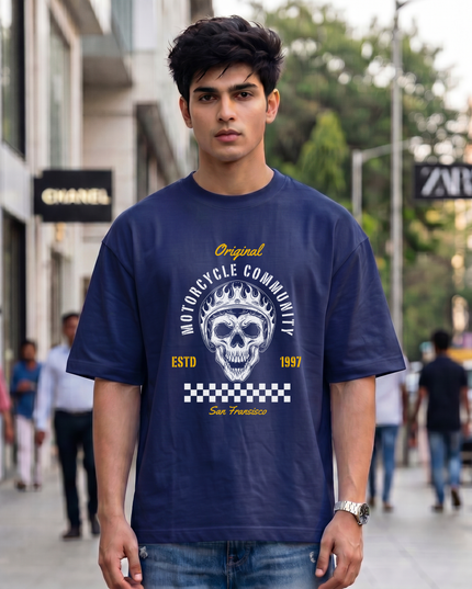 Motorcycle Community Unisex Oversized Classic T-Shirt