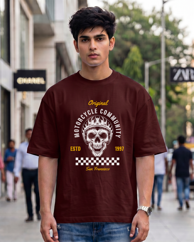 Motorcycle Community Unisex Oversized Classic T-Shirt