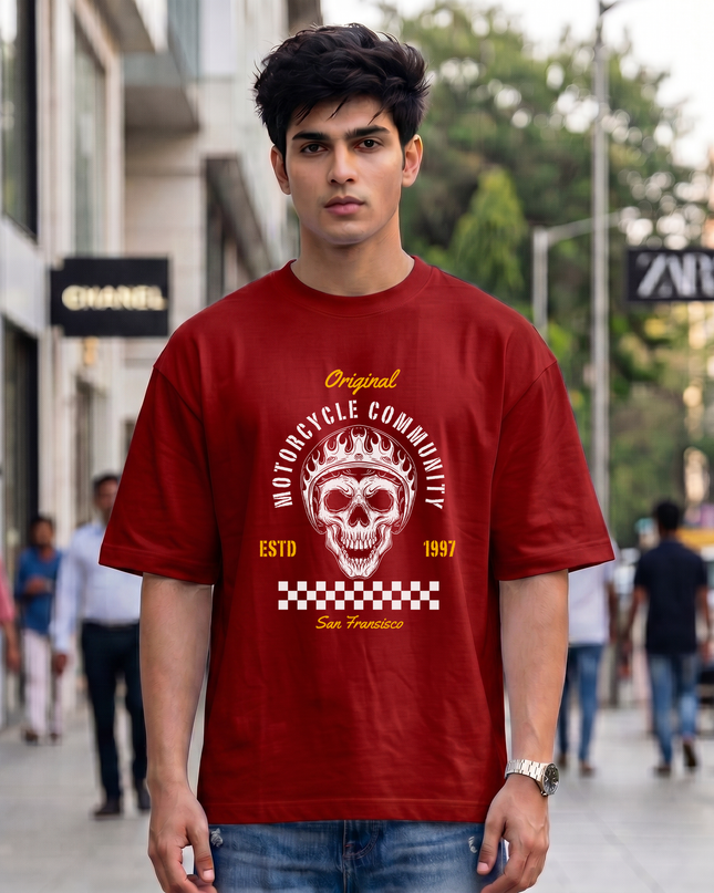 Motorcycle Community Unisex Oversized Classic T-Shirt