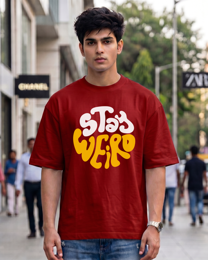 Stay Weird Unisex Oversized Classic T-Shirt