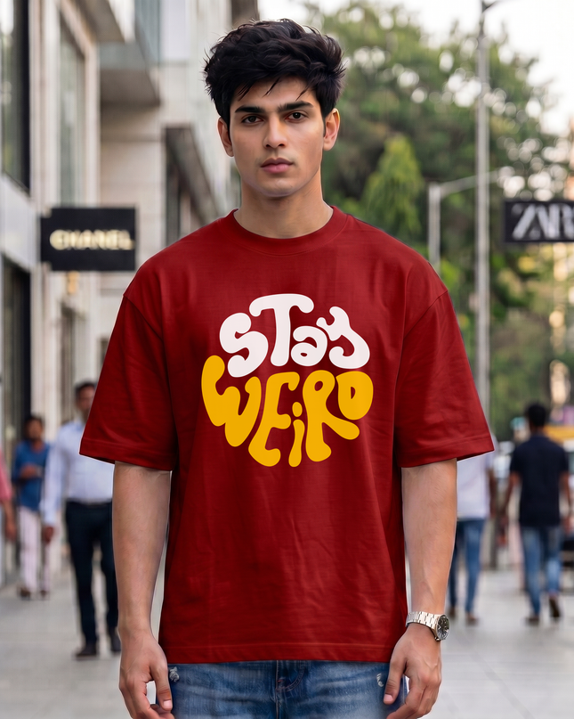 Stay Weird Unisex Oversized Classic T-Shirt