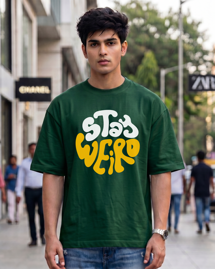 Stay Weird Unisex Oversized Classic T-Shirt