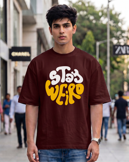 Stay Weird Unisex Oversized Classic T-Shirt