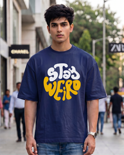 Stay Weird Unisex Oversized Classic T-Shirt