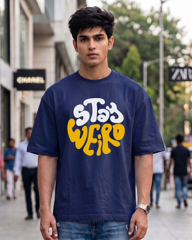 Stay Weird Unisex Oversized Classic T-Shirt