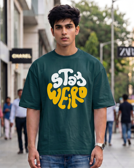 Stay Weird Unisex Oversized Classic T-Shirt
