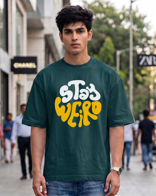 Stay Weird Unisex Oversized Classic T-Shirt