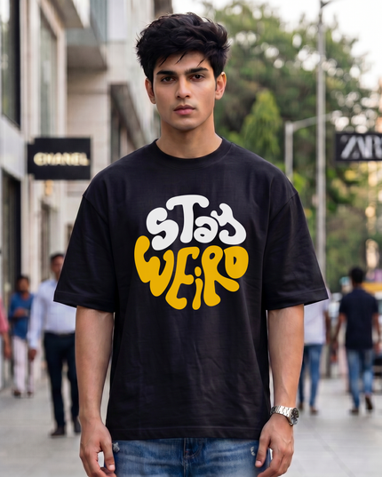 Stay Weird Unisex Oversized Classic T-Shirt