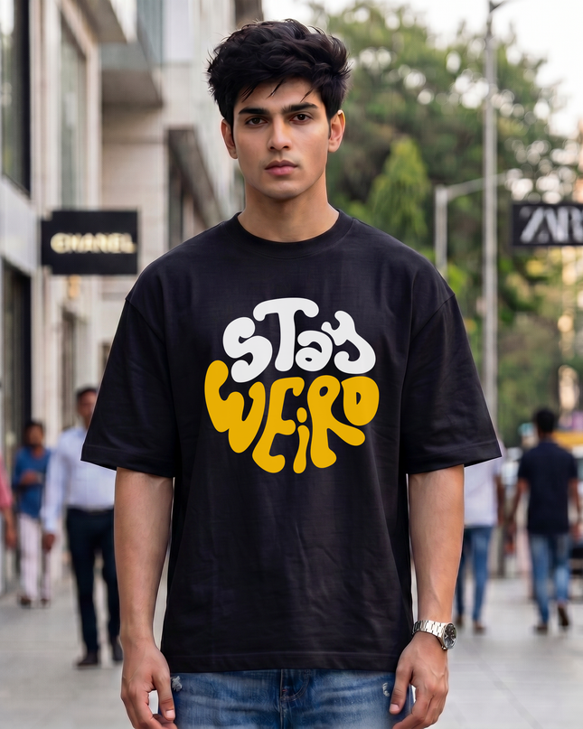 Stay Weird Unisex Oversized Classic T-Shirt