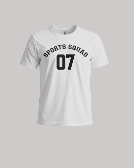 Sports Squad 07 Cotton Unisex Classic Crew T-Shirt