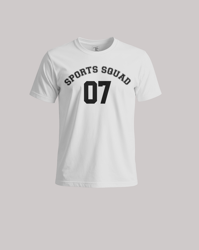 Sports Squad 07 Cotton Unisex Classic Crew T-Shirt