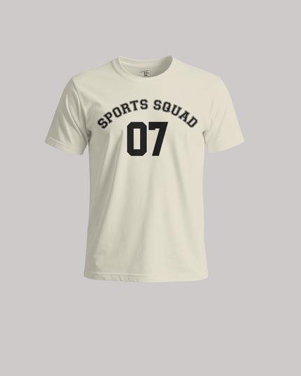Sports Squad 07 Cotton Unisex Classic Crew T-Shirt