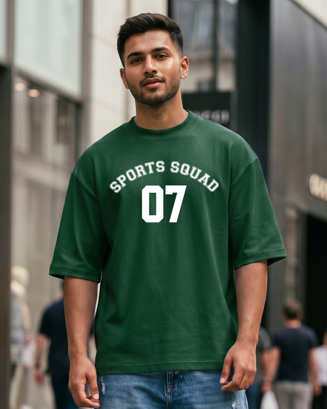 Sports Squad Stylish Oversized Classic T-Shirt