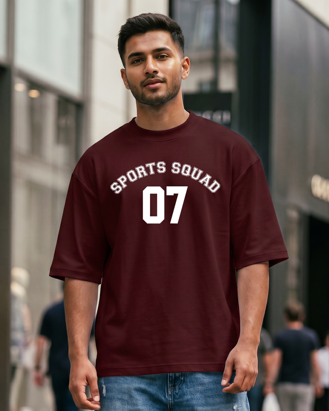 Sports Squad Stylish Oversized Classic T-Shirt