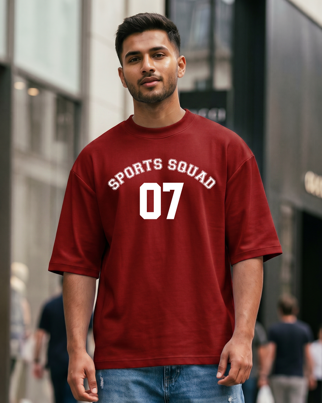 Sports Squad Stylish Oversized Classic T-Shirt