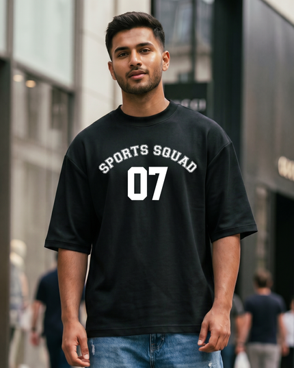 Sports Squad Stylish Oversized Classic T-Shirt
