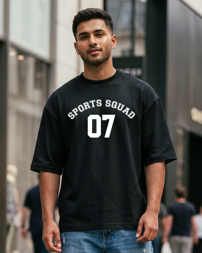 Sports Squad Stylish Oversized Classic T-Shirt