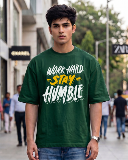 Work Hard Stay Humble Unisex Oversized Classic T-Shirt