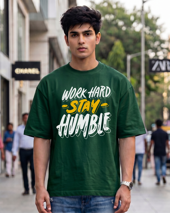 Work Hard Stay Humble Unisex Oversized Classic T-Shirt