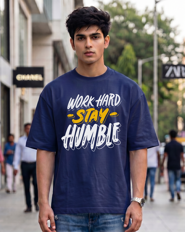 Work Hard Stay Humble Unisex Oversized Classic T-Shirt